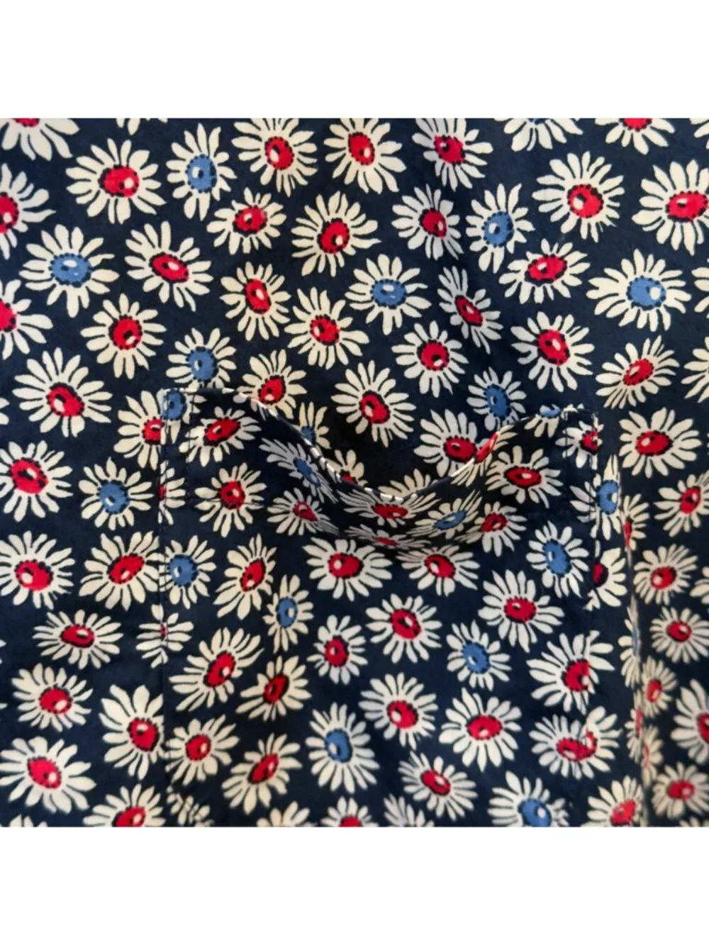 J Crew Men’s Classic Organic Cotton Button Down Preppy Floral Shirt Large